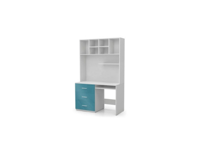 Schrijftafel Turkoois Tafel Kantoor Kinderkamer Jeugdkamer Tafels Nieuw Hoogglans