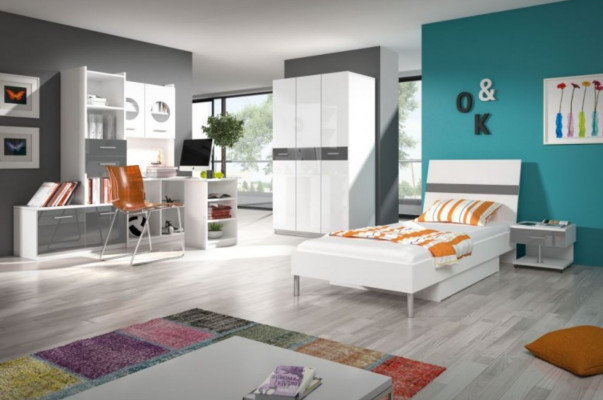 Kast Kasten Garderobekast Hoogglans Garderobekasten Kinderkamer Grijs Nieuw