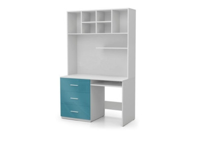 Kantoortafel met laden PC-tafel Moderne stijl 2-delige Bureaukast Tafels