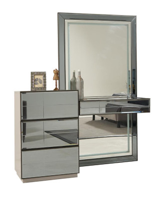 Toilettafel met spiegelconsoletafel houten moderne slaapkamer