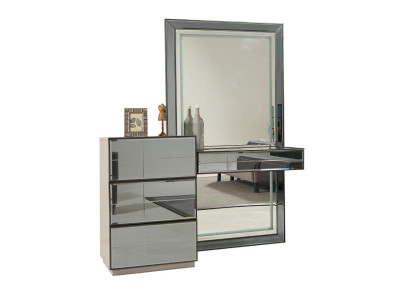 Toilettafel met spiegelconsoletafel houten moderne slaapkamer