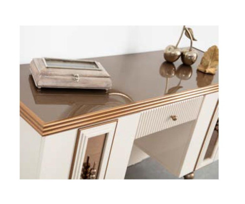 Kaptafel ladekast console ladekasten hout modern slaapkamer beige