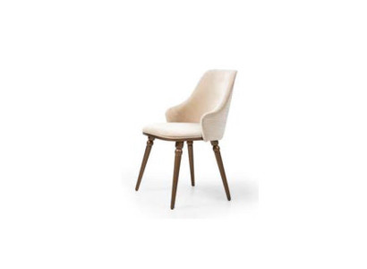 Luxe stoel Moderne stoelen Fauteuil Bekleding Metaal Hout Textiel Nieuw Beige