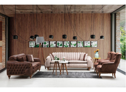 Chesterfield bankstel bank zitkussen bankbank meubels stof textiel  Chesterfield bankstel bank zitkussen bankbank meubels stof textiel