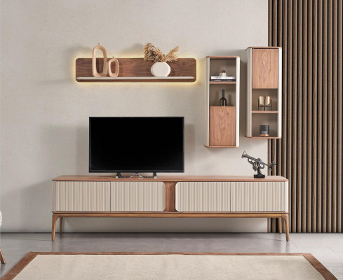Een chique tv-meubel voor uw woonkamer in moderne stijl.