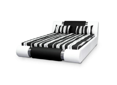 Lit Cuir Cadre Du en 140/160/180x200cm Capitonné Design Double Made IN Eu  Bedframe van echt leer in 140/160/180x200cm, dubbel gecapitonneerd design, gemaakt in de EU