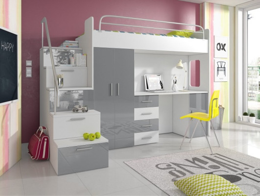 Stapelbed Tweepersoonsbed Tweepersoonsbed Jeugdbed Bedden met kast Tafel Nieuw!