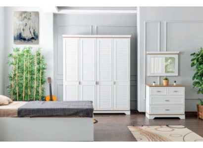 Kinderkamerset Commode Spiegel Ontwerpmeubelen Modern Slaapkamer Nieuw 2-delig.