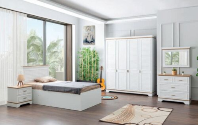 Kinderkamerset Commode Spiegel Ontwerpmeubelen Modern Slaapkamer Nieuw 2-delig.
