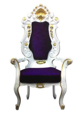 Troonstoel Koninklijke bekleding Chesterfield fluweel 1-zits Antieke stijl stoelen