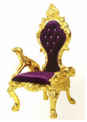 Troonstoelen Koninklijke gestoffeerde Chesterfield fluwelen fauteuil in antieke stijl met één zitplaats