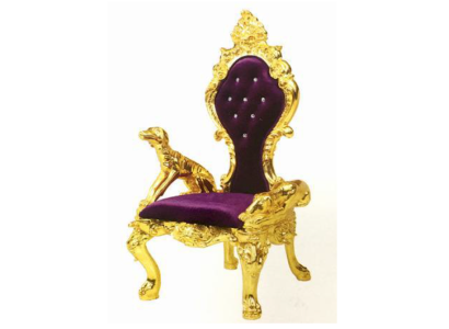 Troonstoelen Koninklijke gestoffeerde Chesterfield fluwelen fauteuil in antieke stijl met één zitplaats