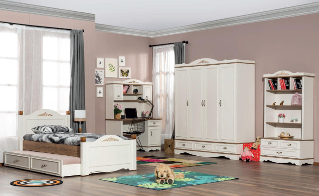 Bureau Wit Kinderkamer Tienerkamer Luxe Ontwerp Tafels Modern Nieuw