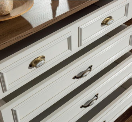 Klassieke kinderkamer jeugdkamer slaapkamerset compleet 5-delig. Hout Nieuw