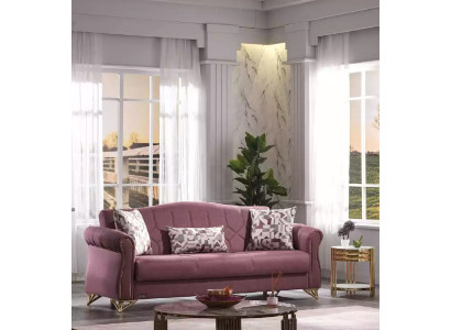 Bank gestoffeerde bank loungesofa bankstel stoffen bank zitmeubel 3-zits