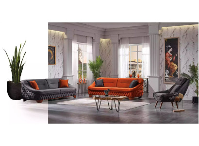Sofa set 3+3+1 zitbank Chesterfield woonkamer compleet 3-delig