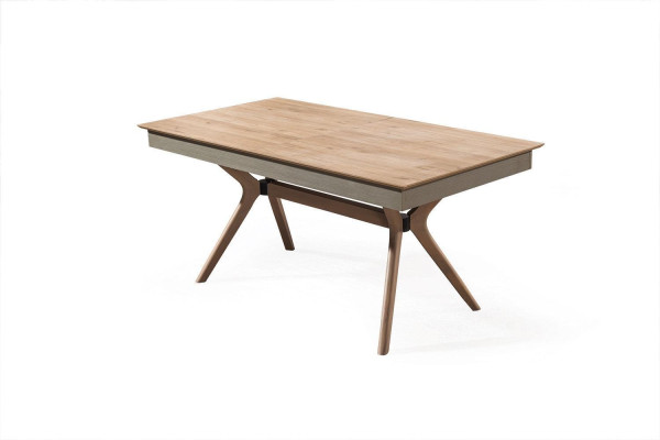 Luxe eetkamerset eettafel 4x stoelen textiel eetgroep modern meubilair nieuw.