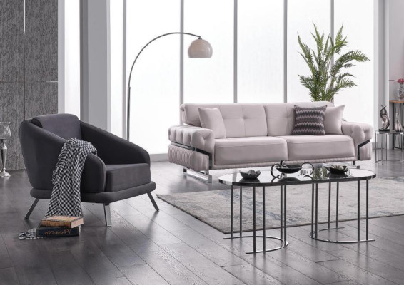 Woonkamerbankstel driezits fauteuil luxe bankstel set 3 + 1 zits