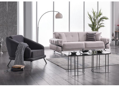 Woonkamerbankstel driezits fauteuil luxe bankstel set 3 + 1 zits