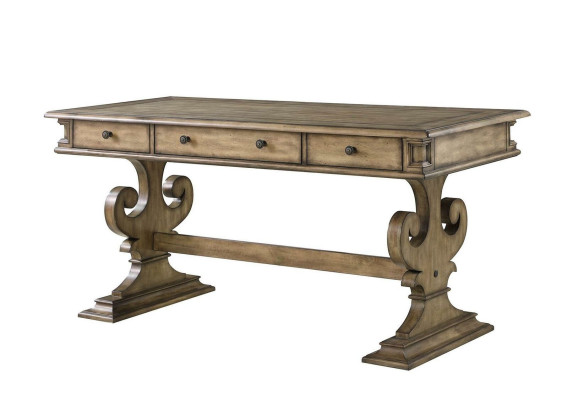 Tafel Bureau Tafel Werktafel Chef Kantoor Meubels CEO Bruin Nieuw