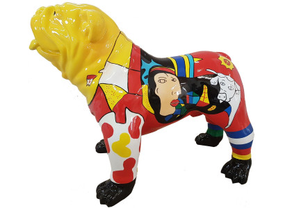 Ontwerp Figuren Sculpturen Moderne Bulldog Sculptuur Decoratie Tuin Nieuw Decoratie