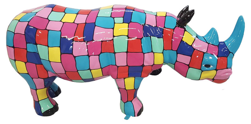 Ontwerper Abstract Figuur Moderne Figuren Decoratie Neushoorn Tuin Sculpturen
