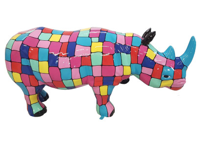 Ontwerper Abstract Figuur Moderne Figuren Decoratie Neushoorn Tuin Sculpturen