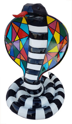 Ontwerper Abstract Modern Figuur Slang Cobra Decoratie Tuin Sculpturen Slang