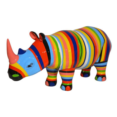 Ontwerper figuur standbeeld Moderne figuren Decoratie Neushoorn Tuin beeldhouwwerken Nieuw