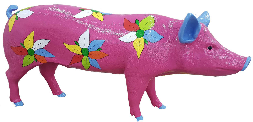 Ontwerperfiguren Moderne decoraties Tuinbeeld Beeldhouwwerk Sculpturen Varken