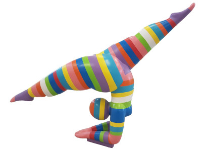 Ontwerpfiguren sculpturen moderne abstracte beeldhouwkunst vrouwelijke acrobaat decoratie