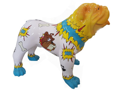 Ontwerp Figuren Sculpturen Moderne Bulldog Sculptuur Decoratiebeelden Decoratie