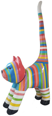 Ontwerper Abstracte Figuur Moderne Figuren Decoratie Kattensculpturen Kleurrijk Nieuw