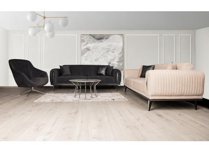 Driepersoons bank bekleding inrichting 3 zitplaatsbanken zwart meubilair