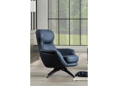 Fauteuil 1-zits Comfortabele moderne stijl halfzacht Blauw Luxueus