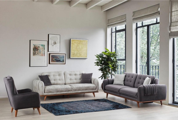 Driespanige bankbank bekleding meubels multifunctionele bankbanken banken 216cm