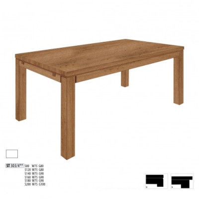 Tafel Houten Tafels 200x100cm Houten Eettafels Conferentie Massief Hout Echt Eiken Nieuw