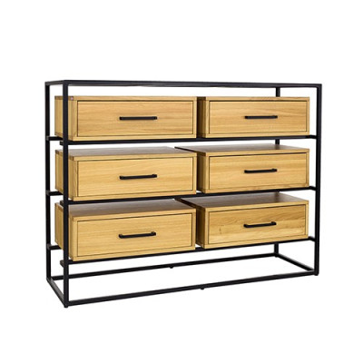 Ontwerp Commode Kast Plank Authentiek Hout Side Low Board