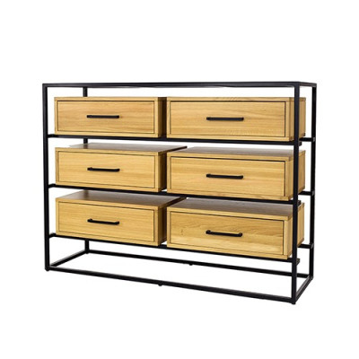 Ontwerp Commode Kast Plank Authentiek Hout Side Low Board