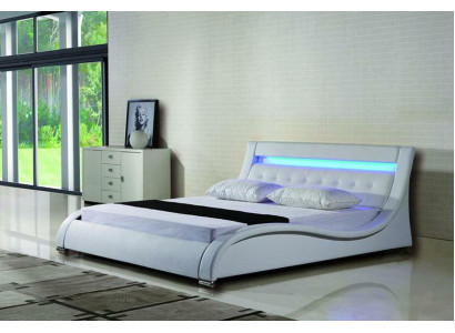Bedden bedden bekleding dubbel huwelijks hotel luxe leer decoratie moderne designer