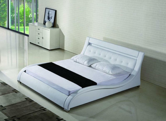 Bedden bedden bekleding dubbel huwelijks hotel luxe leer decoratie moderne designer