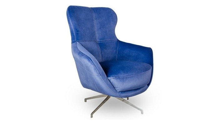 Fauteuil Kleur Blauw comfortabel halfzacht Luxueus voor woonkamer Ontspanningsclub