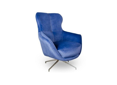 Fauteuil Kleur Blauw comfortabel halfzacht Luxueus voor woonkamer Ontspanningsclub