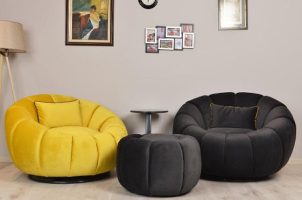 Zwarte fauteuil comfortabel medium zacht Luxueus voor woonkamer Relax Club