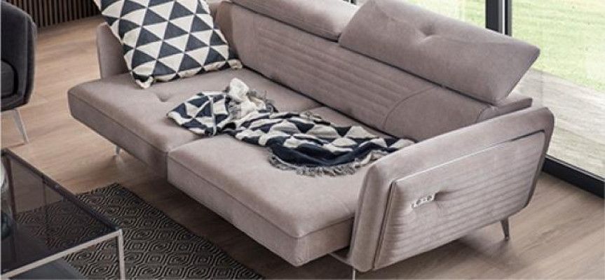 Sofagarnituur Bank Beklede Meubels Stof Bank Banken 3+3+1 Grijs Groep