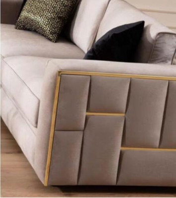 Bankstel 3-zits textiel banken bankstel meubels luxe moderne driezitter nieuw