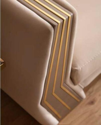 Bankstel Luxe 3-zits bank Beklede Houten Lederen Woonkamer Driezitter Bank Nieuw