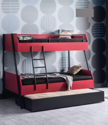 Jongerenbed kinderbed Kids design Modern bed kinderkamer hout bedden