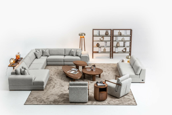 Stoel Grijs Woonkamer Meubels Design Modern Luxe Eenpersoons Club Relax