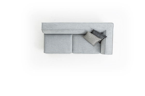 Eckbank Couch Bank Grijs Stof Bank Meubels 430x165 Banken Banken